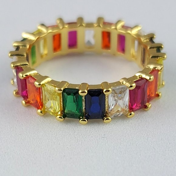 Gorgeous Rainbow Gemstone Ring - Picture 2 of 2